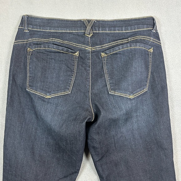 Democracy Jeans Womens Size 10 Blue "ab technology" Dark Wash Stretch Denim - Picture 11 of 13